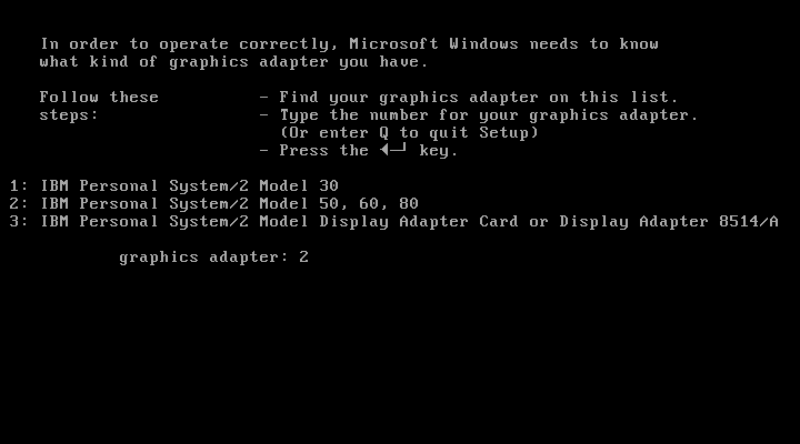 Windows 1.04 SETUP GRAPHICS PS2