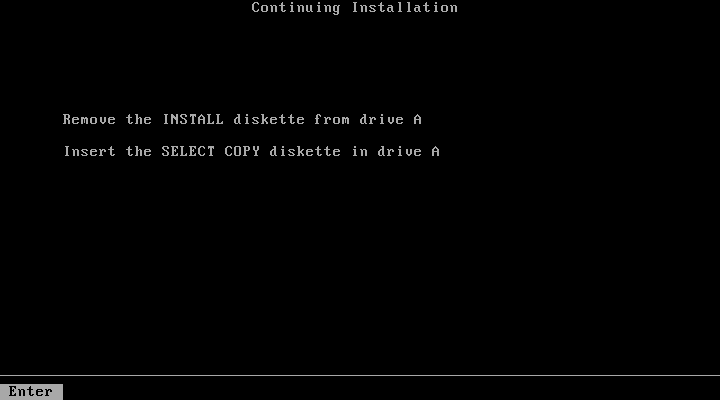 MS-DOS 4.01 Continuing Installation